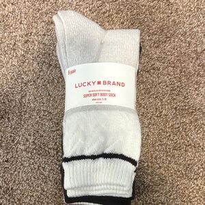 Lucky Brand Super Soft Boot Sock pack of 6